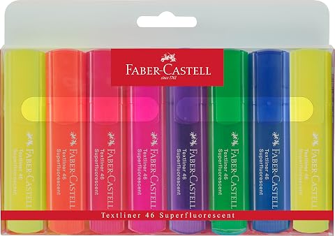 Faber-Castell Highlighter Pens 8 Colors Set