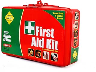 Safety First Aid Kit Wall-Mount 79 Piece Industrial