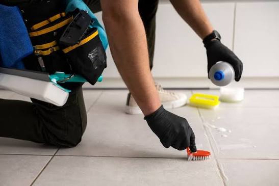 Bathroom Deep Cleaning Tile Grout and Sanitisation