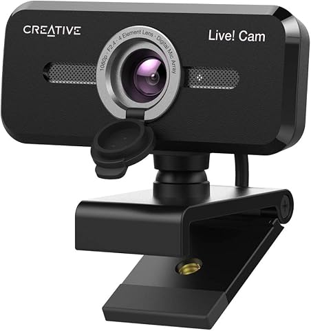 Webcam Full HD 1080p 60fps Autofocus Dual Mic