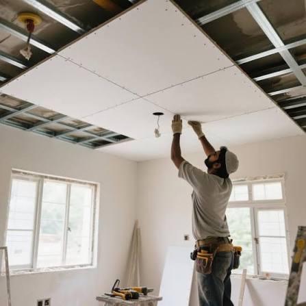 False Ceiling Repair POP and Gypsum Board Fix