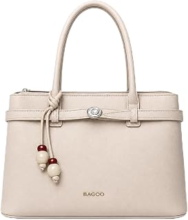 Women PU Leather Structured Tote Handbag image 2