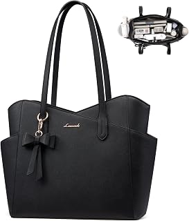 Women PU Leather Structured Tote Handbag image 3