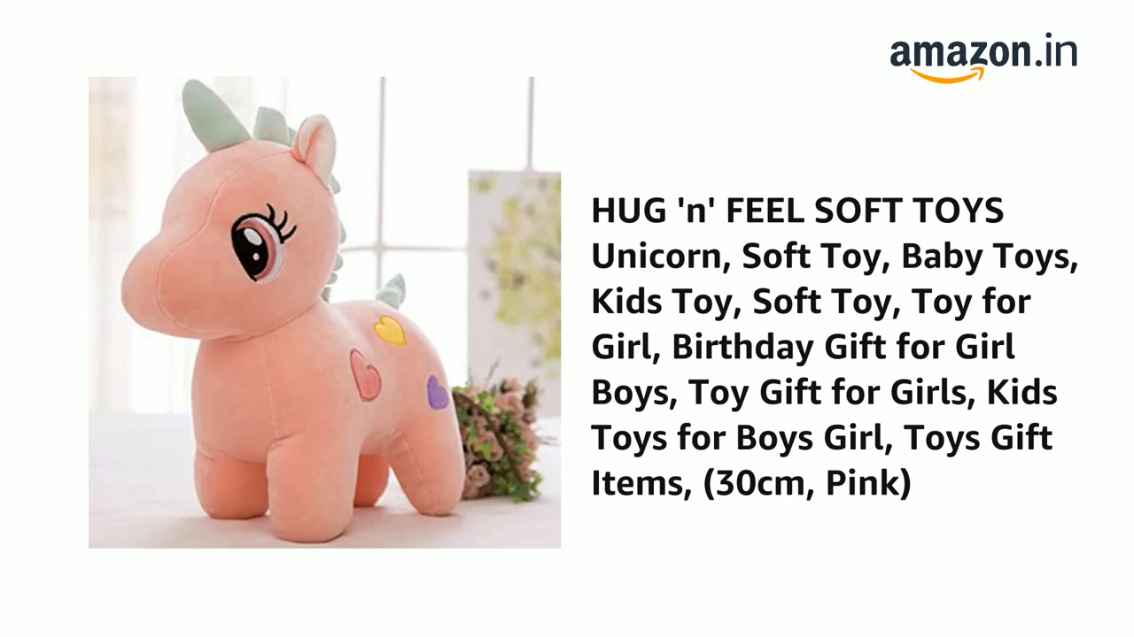 SOFT TOYS Unicorn, Soft Toy, Baby Toys, Kids Toy, Soft Toy, Toy for Girl, Birthday Gift for Girl Boys, Toy Gift for Girls, Kids Toys for Boys Girl, Toys Gift Items, (30cm, Pink) image 4