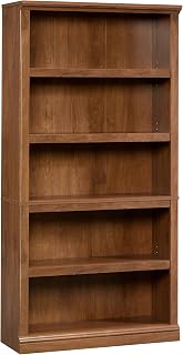 Engineered Wood 5 Shelf Bookcase with Doors
