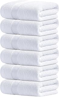 100 Percent Cotton Hand Towel Set of 6