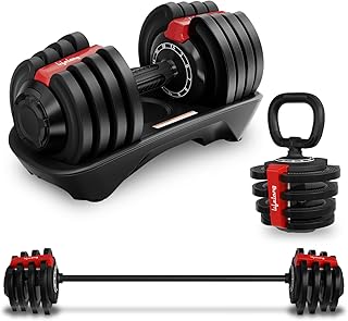 Adjustable Dumbbell Set 20kg Hex Rubber